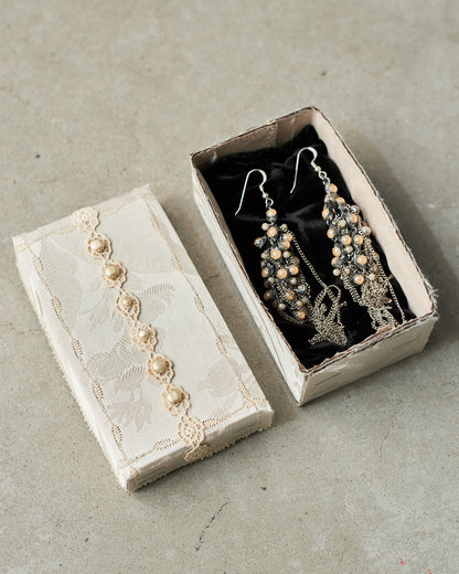 Silver Antique Bead Earrings