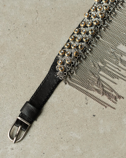 Silver Gold Frayed Choker