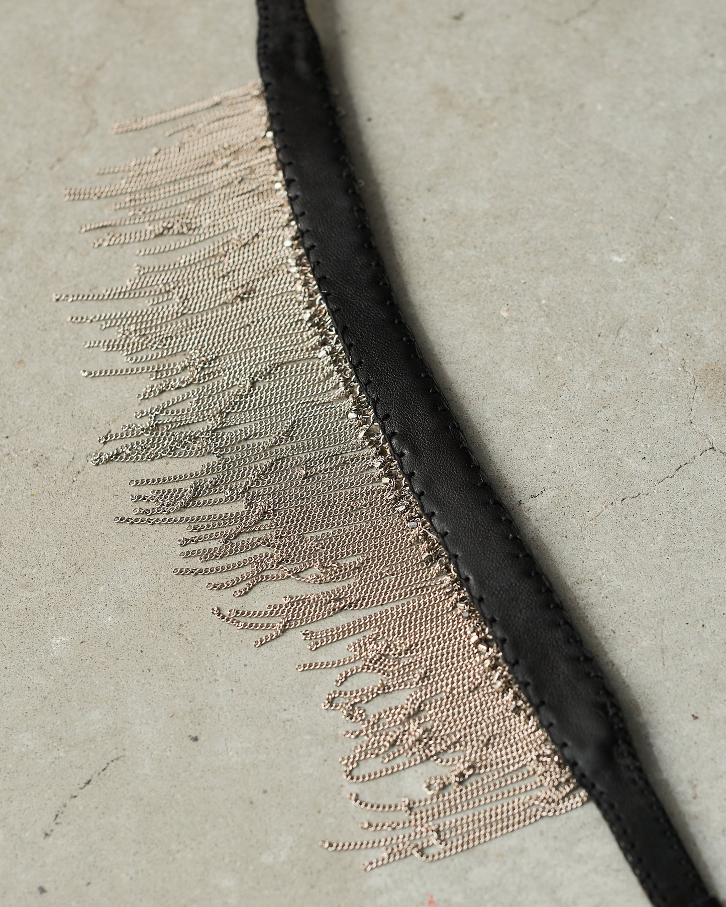 Silver Gold Frayed Choker