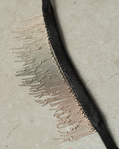Silver Gold Frayed Choker