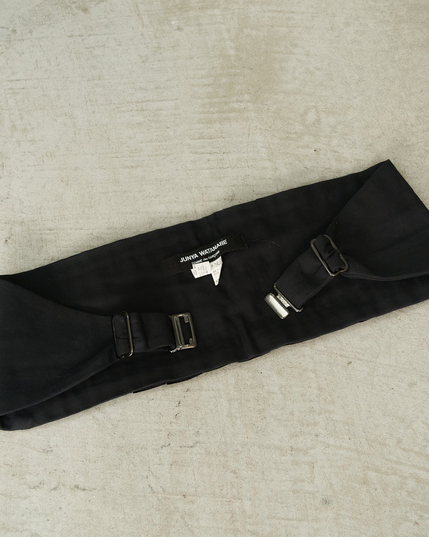 Junya Watanabe Black Ribbon Beaded Belt