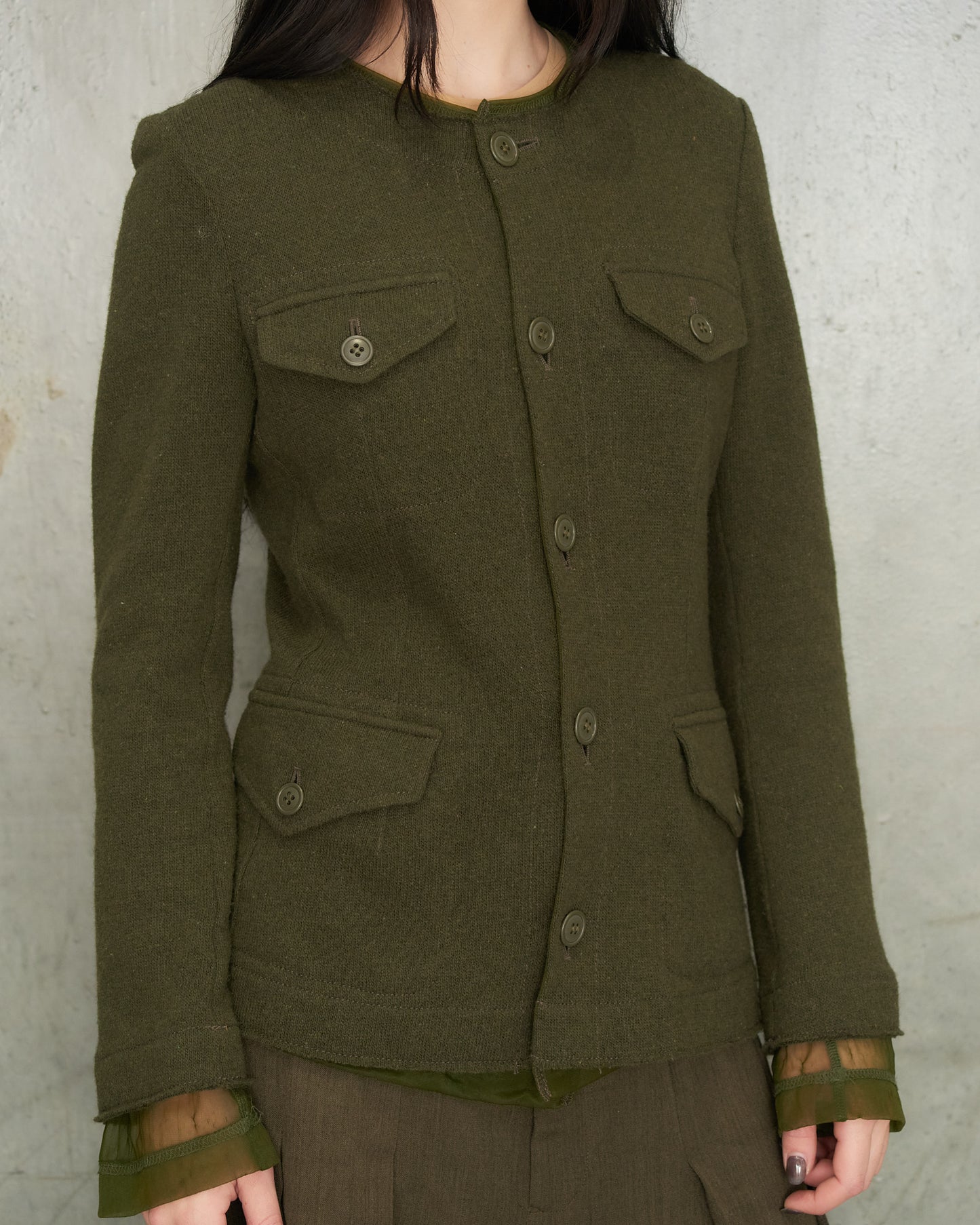 Junya Watanabe Green Wool Jacket