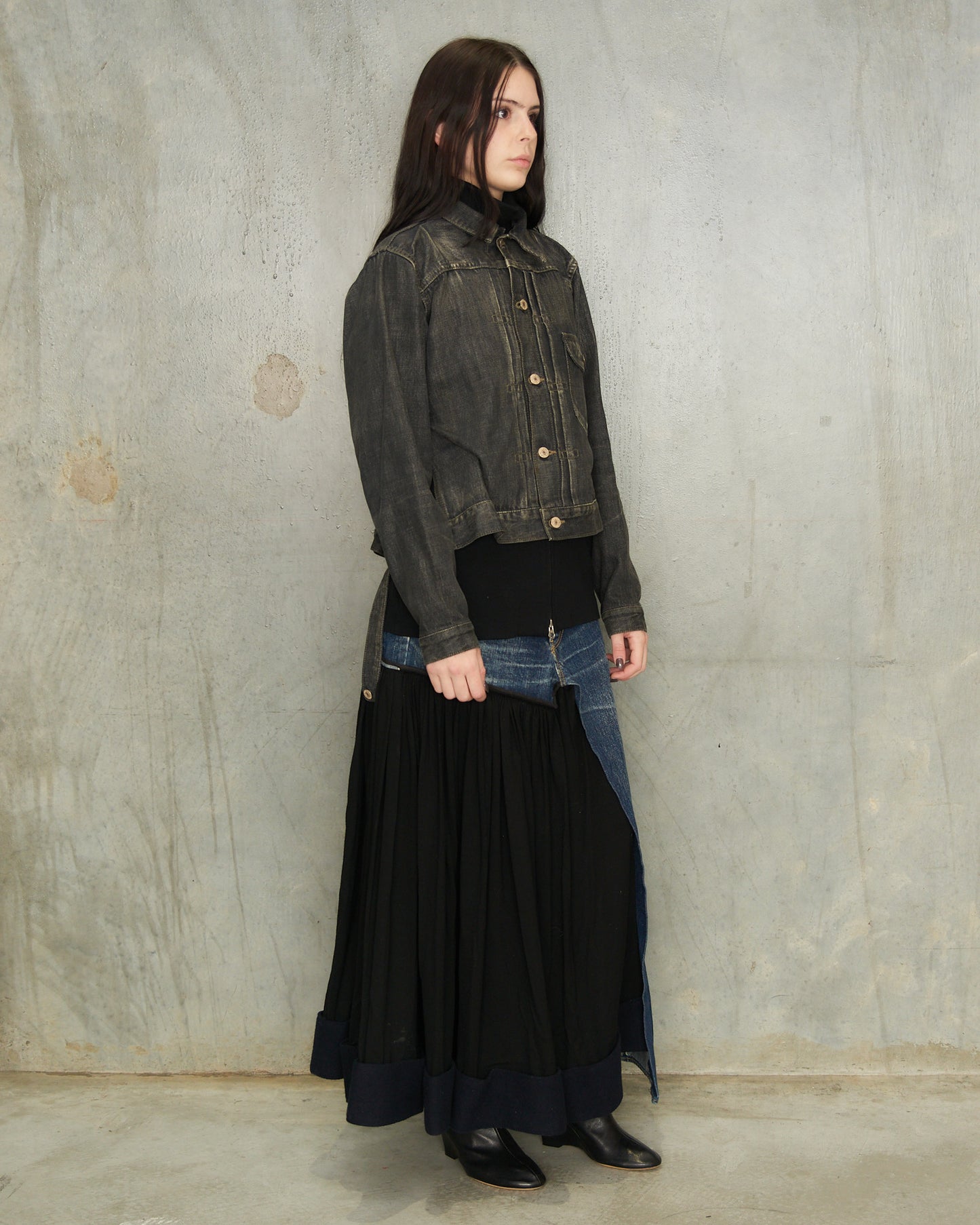 Yohji Yamamoto Grey Denim Jacket