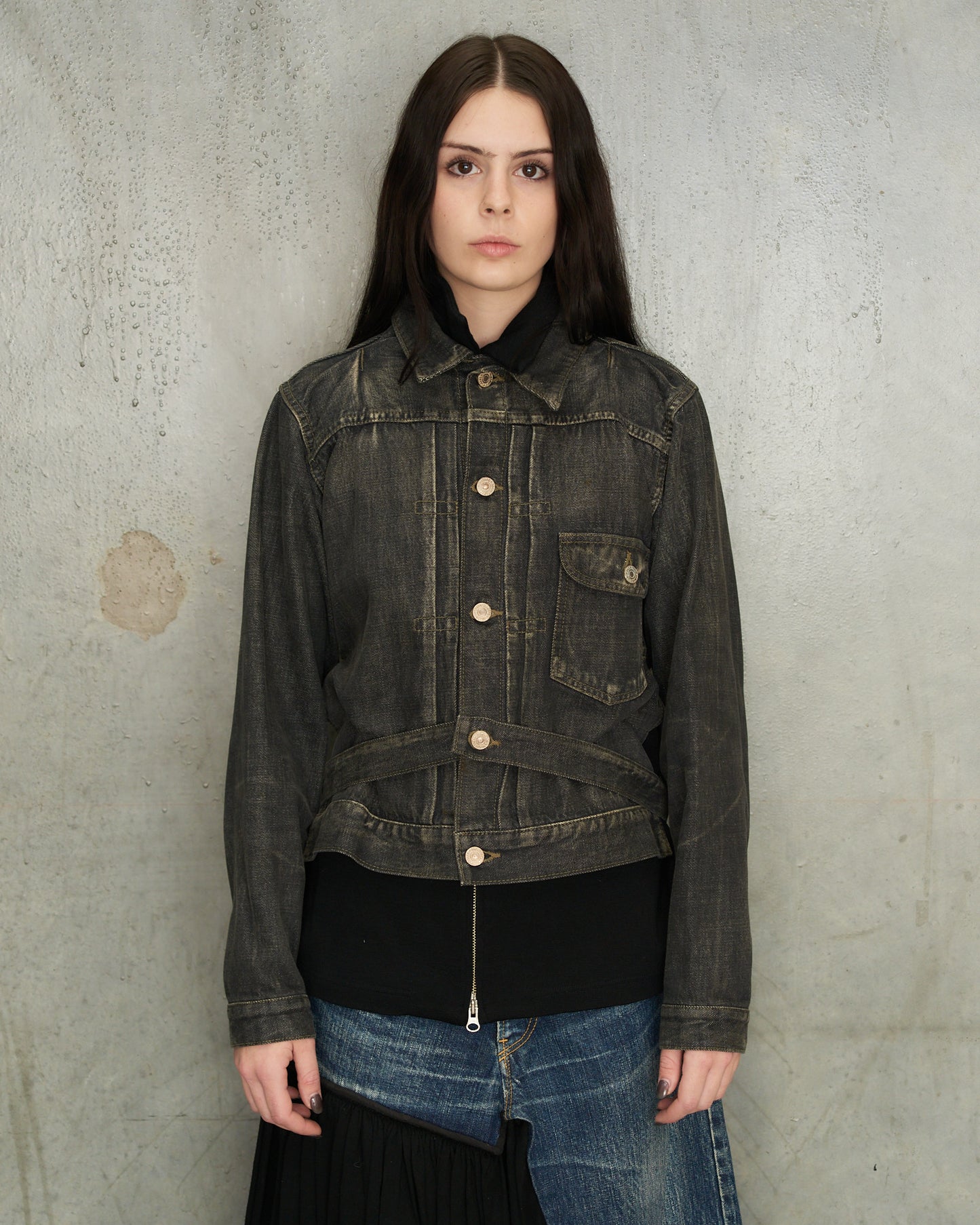 Yohji Yamamoto Grey Denim Jacket