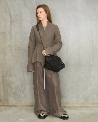 Black Leather Paula Chain Bag