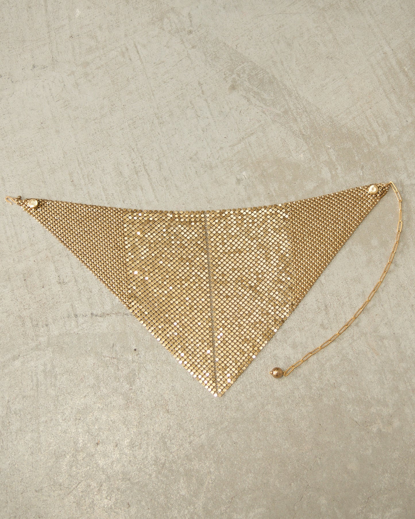 Gold Glomesh Bandana Necklace