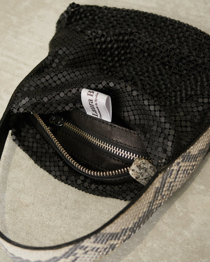 Matte Black Vittoria Handbag