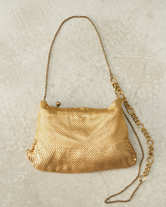 Matte Gold Ana Disco Bag