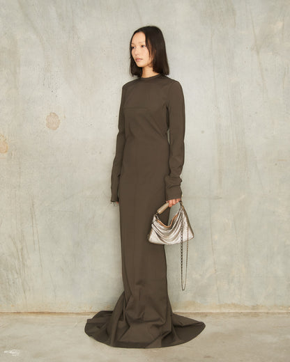 Doré Petra Pleated Baguette Bag