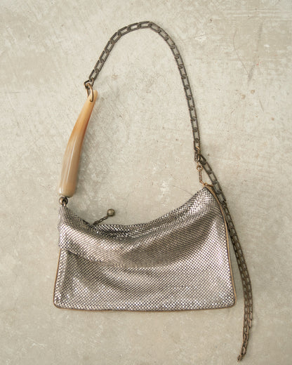 Doré Petra Pleated Baguette Bag