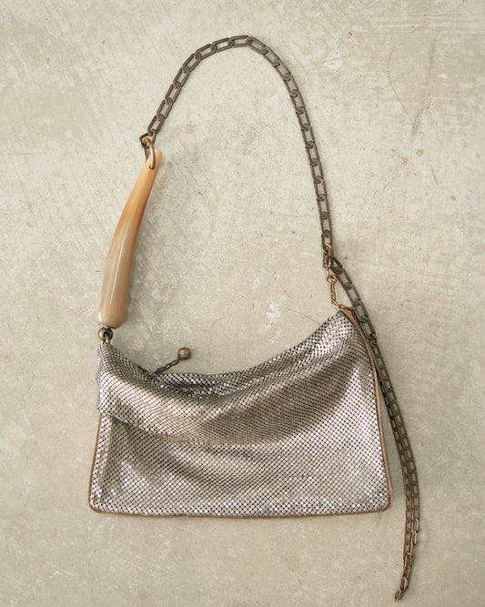 Doré Petra Pleated Baguette Bag