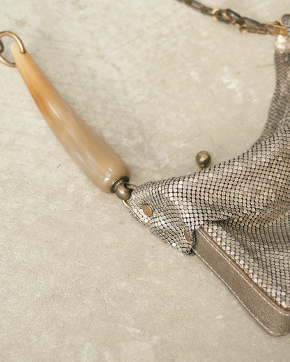 Doré Petra Pleated Baguette Bag
