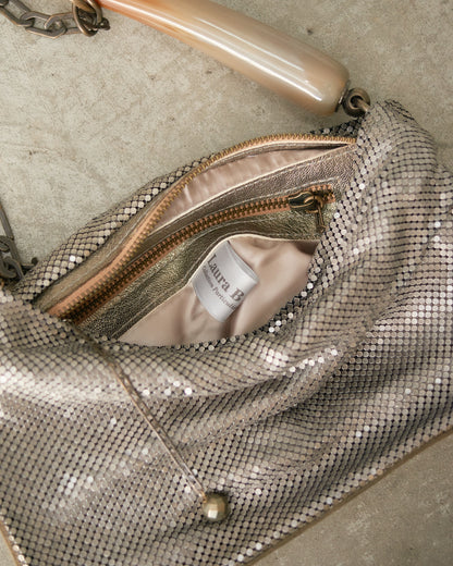 Doré Petra Pleated Baguette Bag