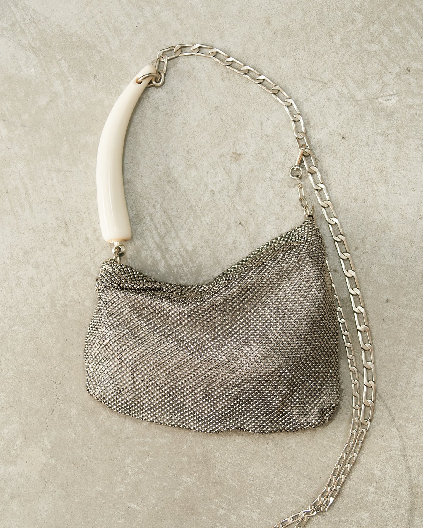 Silver Priscilla Pleated Bag
