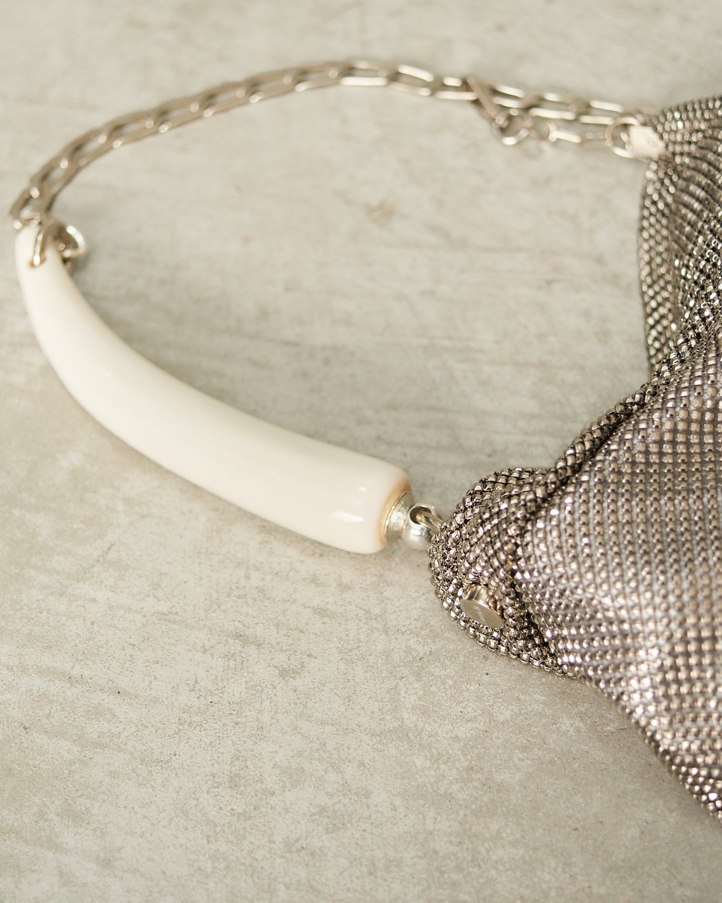 Silver Priscilla Pleated Bag