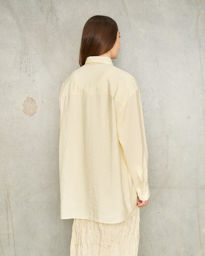 Almond Long Shirt With Tie