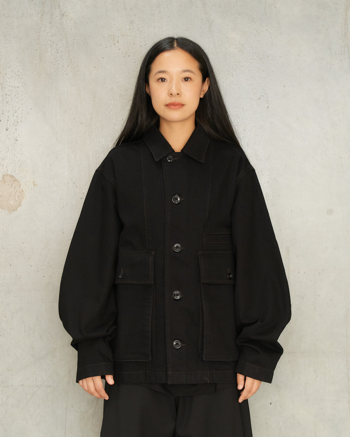 Lemaire Black Boxy Denim Jacket Black OW306 - DILETTANTE – Dilettante