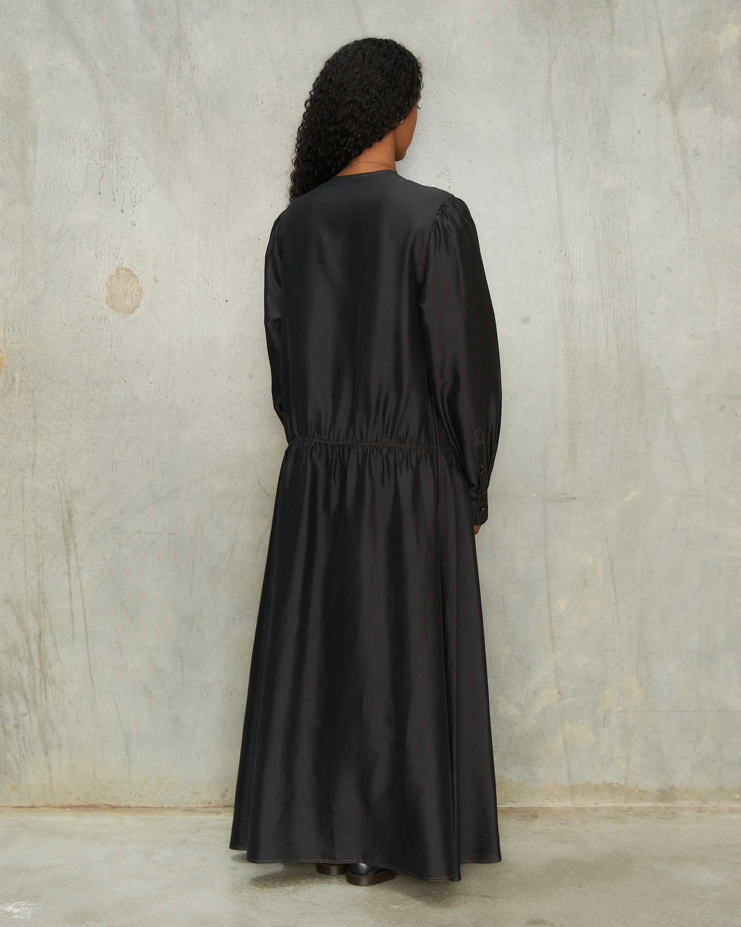 Black Buttoned Dress