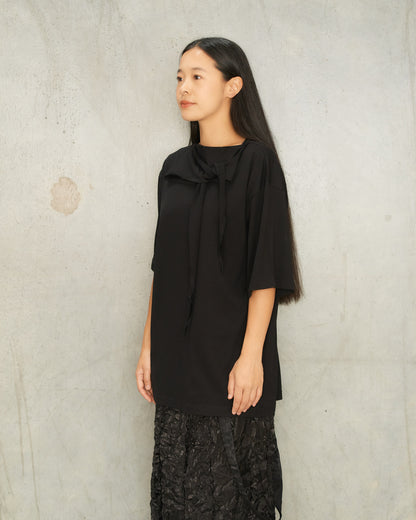 Black Foulard T-Shirt