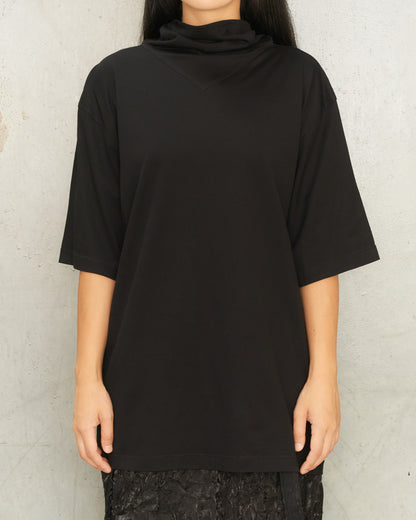 Black Foulard T-Shirt