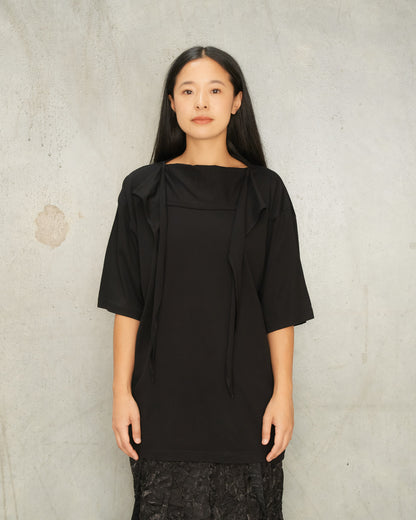 Black Foulard T-Shirt