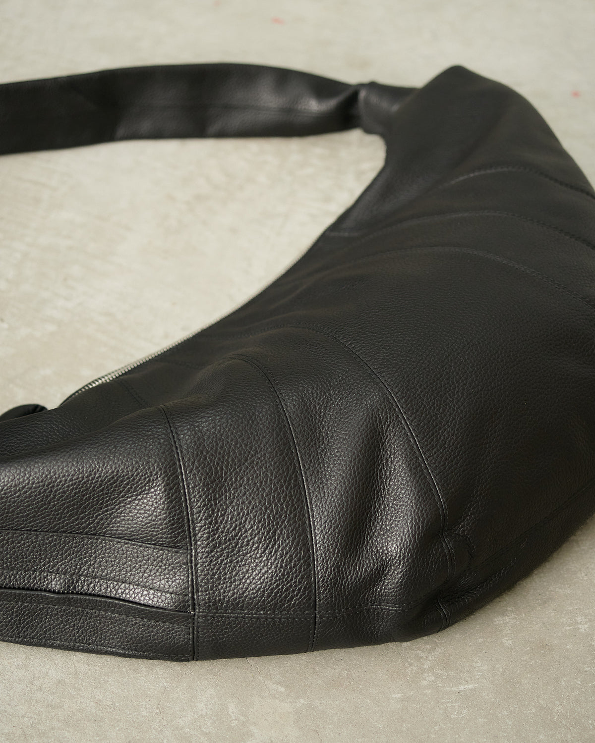 Black Large Croissant Bag