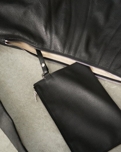 Black Large Croissant Bag