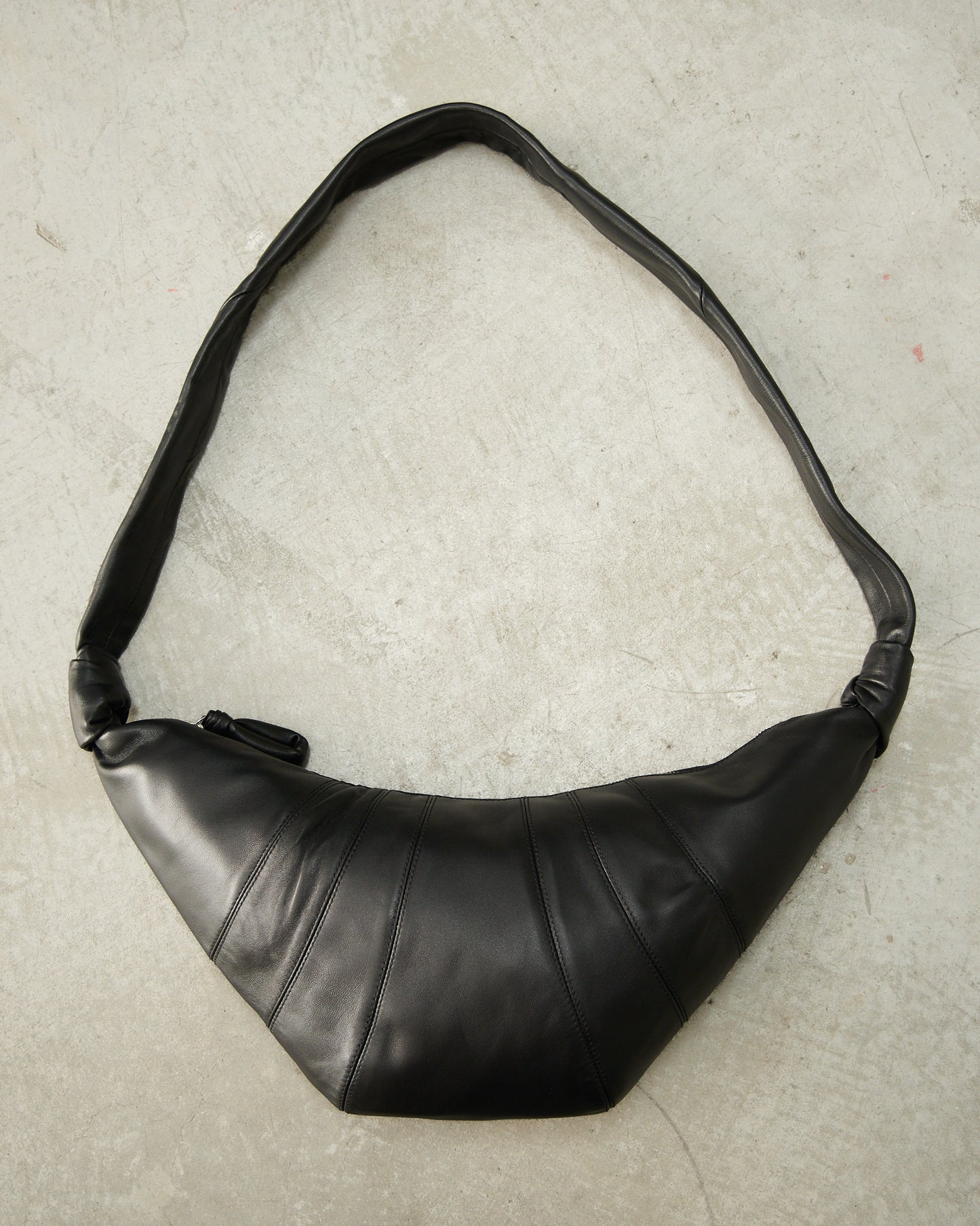 Black Medium Croissant Bag