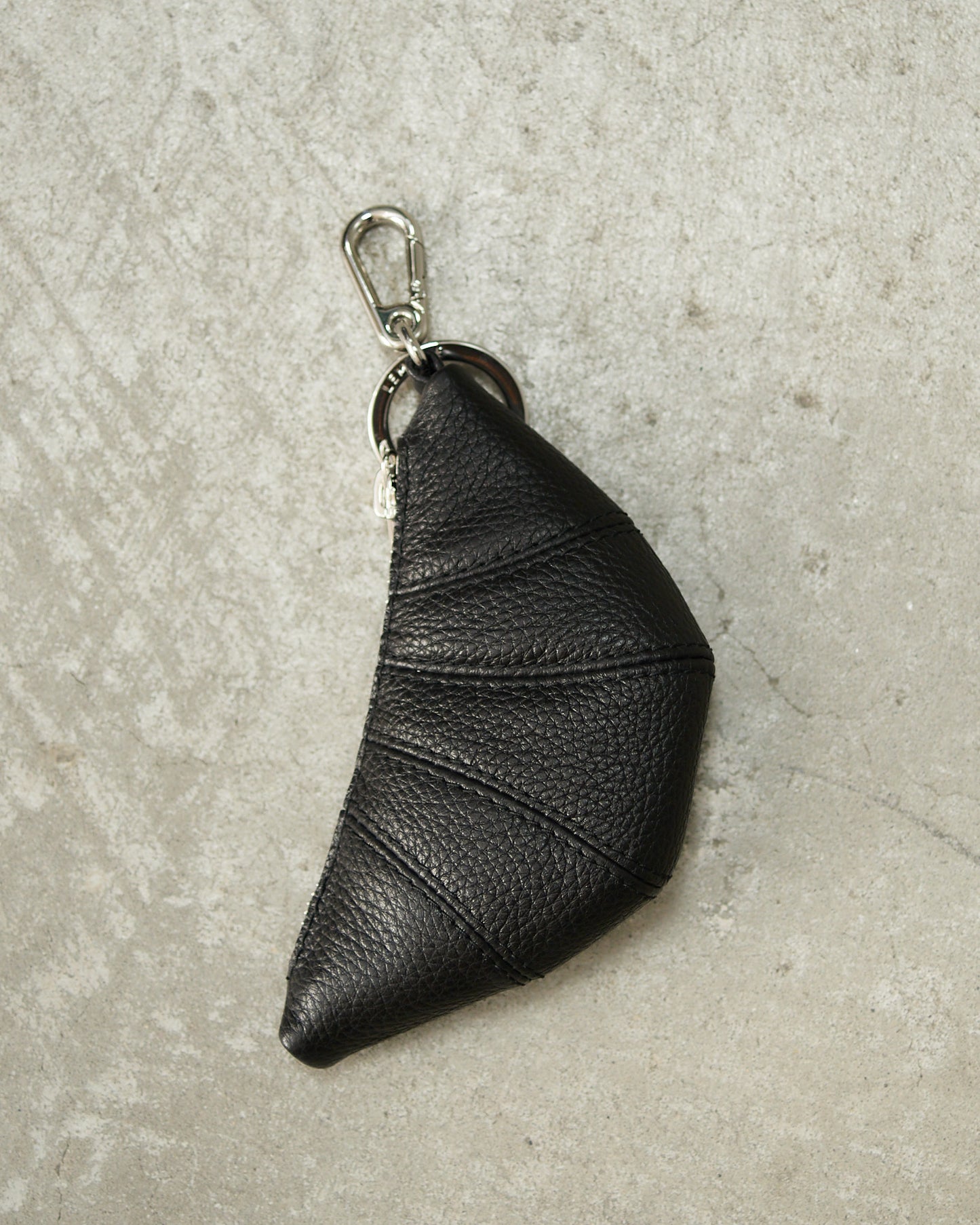 Black Mini Croissant Keyring