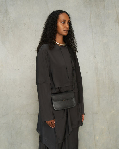 Black Soft Tab Wallet Bag