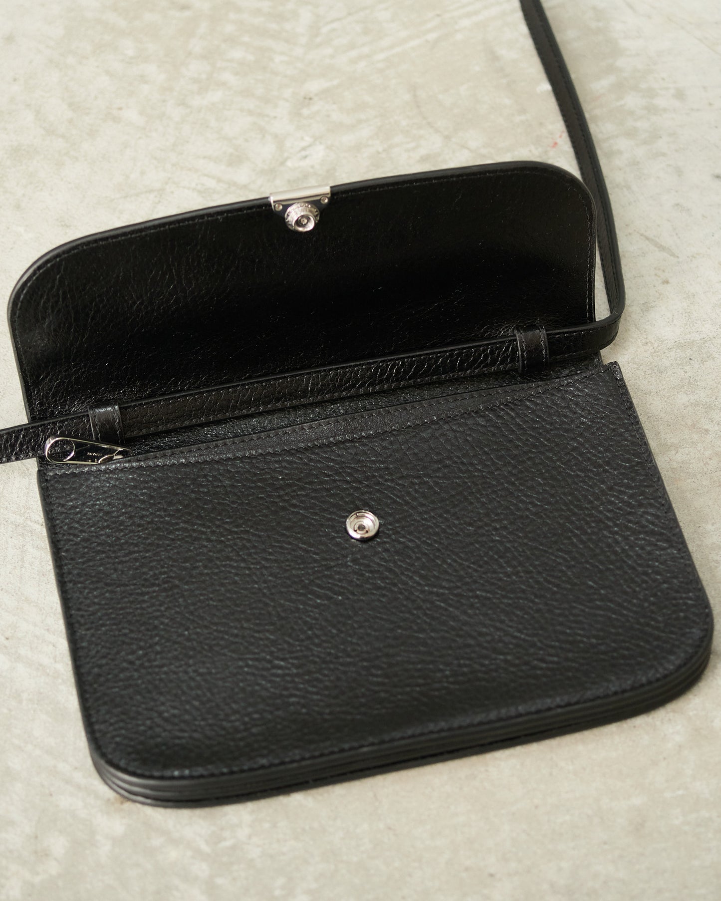 Black Soft Tab Wallet Bag