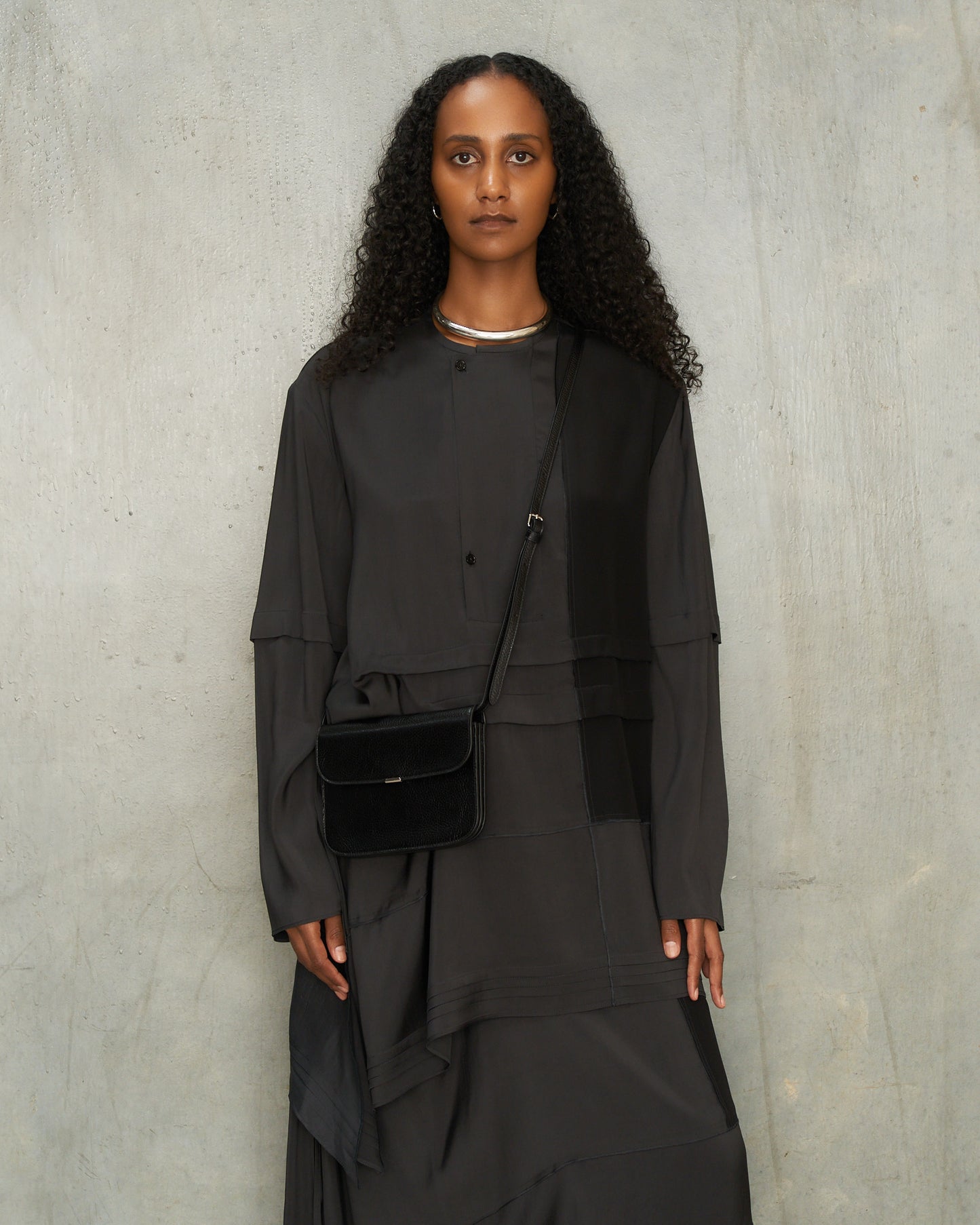 Black Soft Tab Wallet Bag