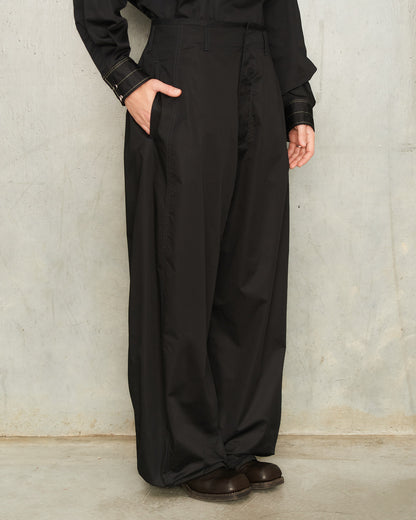 Black Soft Volume Pants