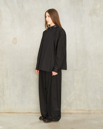 Black Soft Volume Pants