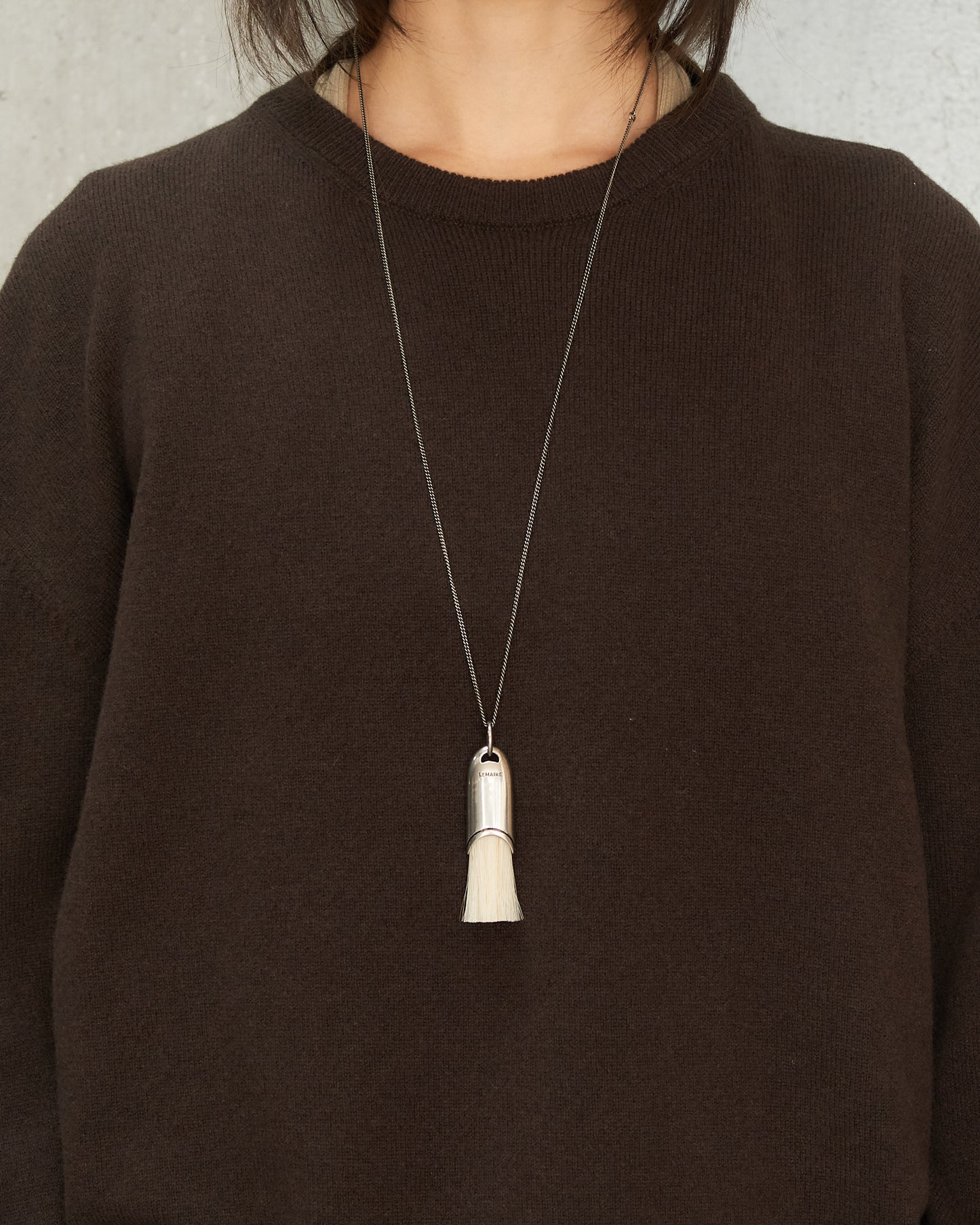 Blonde Personal Brush Necklace