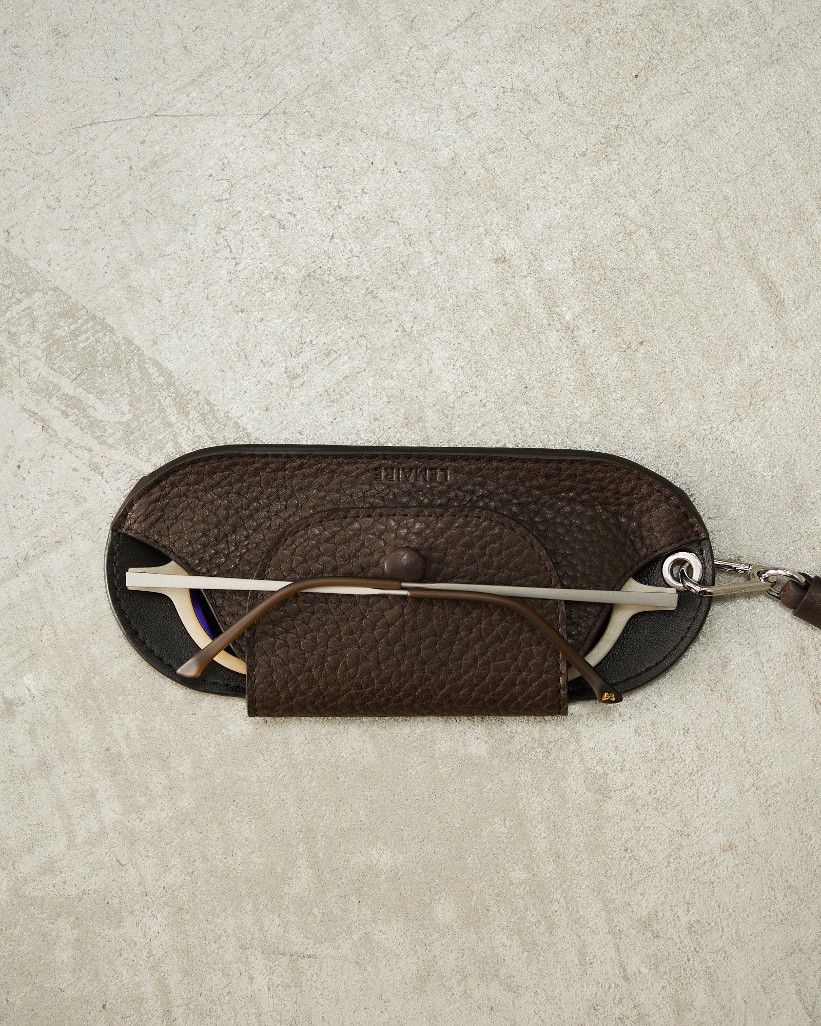 Lemaire Dark Chocolate Glasses Holder Brown SL0085 - DILETTANTE