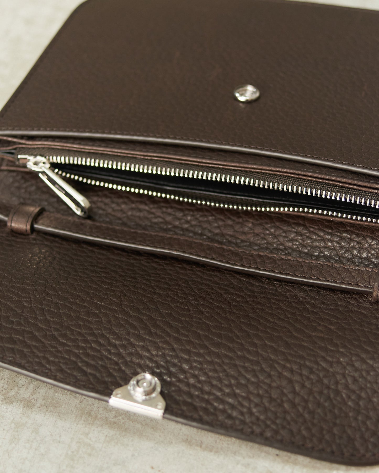 Dark Chocolate Soft Tab Wallet Bag