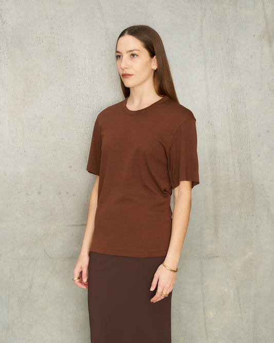 Brunette Ribbed T-Shirt