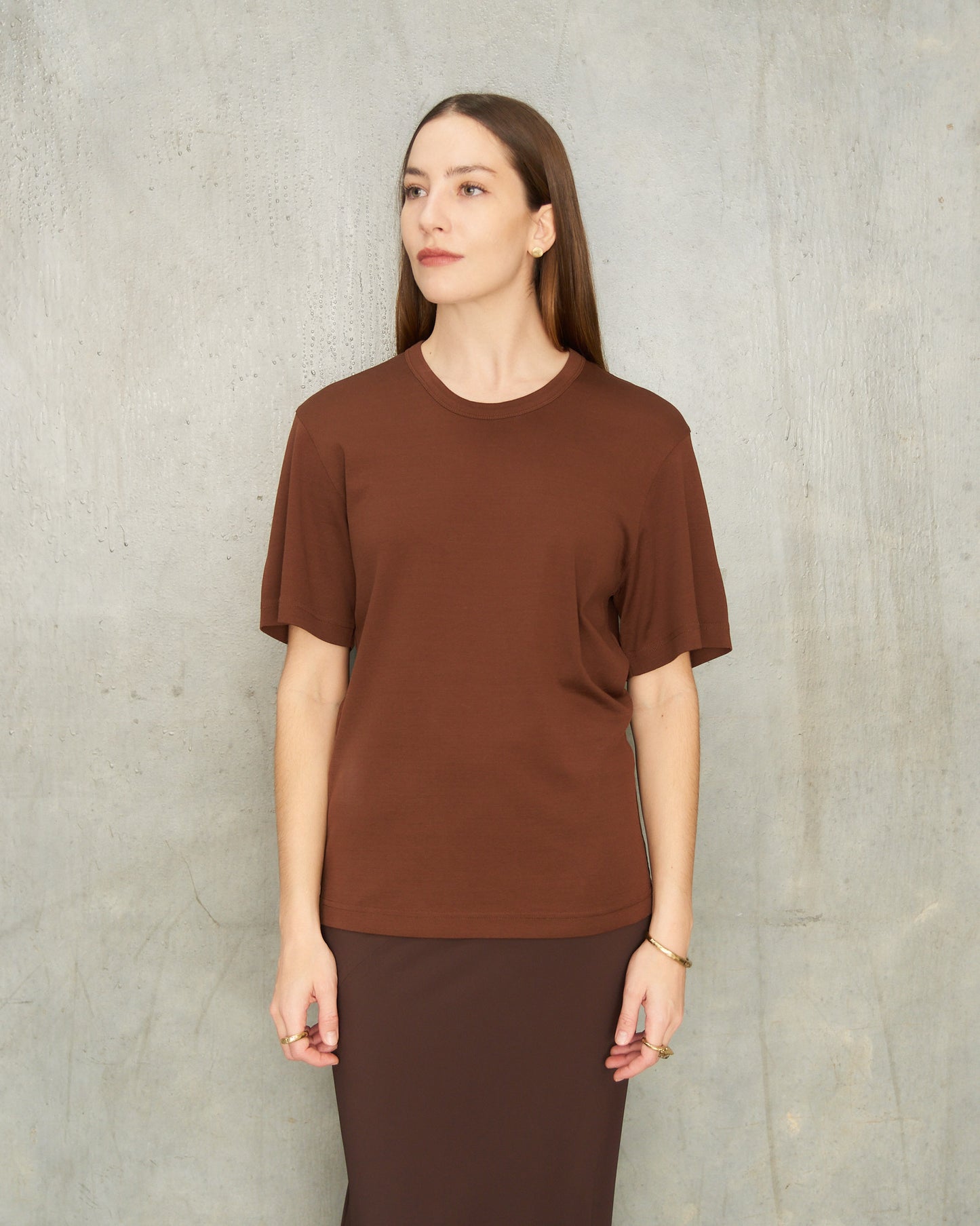 Brunette Ribbed T-Shirt