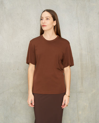 Brunette Ribbed T-Shirt