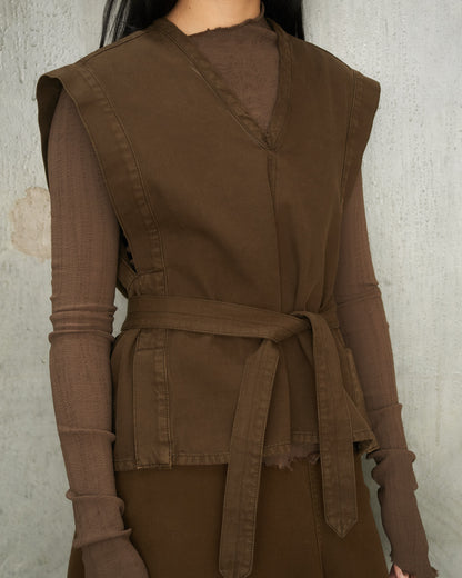 Cacao Chasuble Tie Top