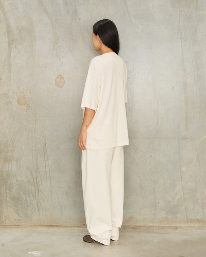 Creamy White Twisted Pants