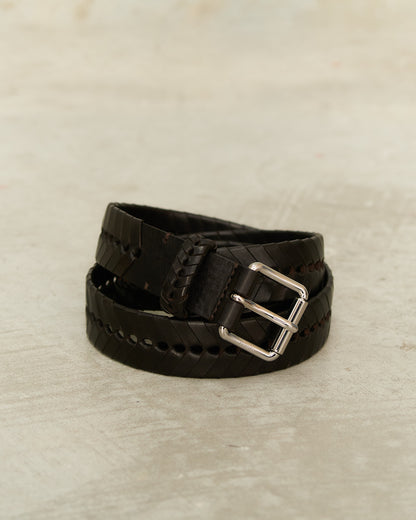 Dark Brown Braided Belt