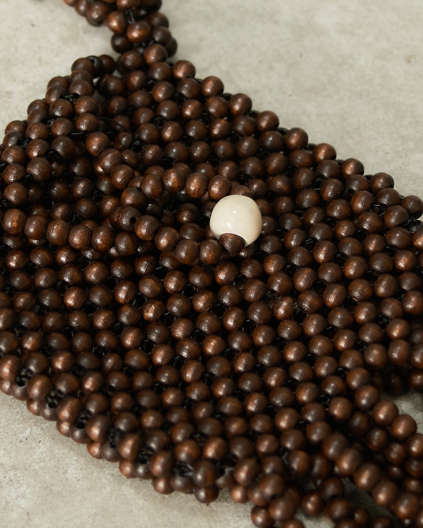 Dark Brown Grigri Necklace Bag