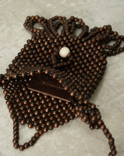 Dark Brown Grigri Necklace Bag