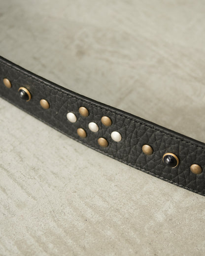 Dark Chocolate Studs Medium Croissant Bag