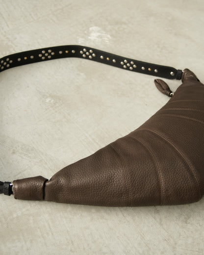 Dark Chocolate Studs Medium Croissant Bag