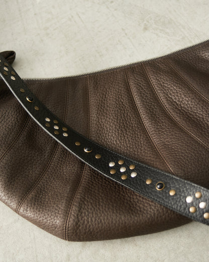 Dark Chocolate Studs Medium Croissant Bag