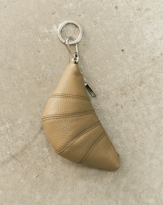 Dusty Khaki Croissant Keyring