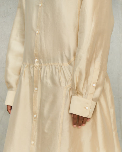 Oat Milk Buttoned Dress